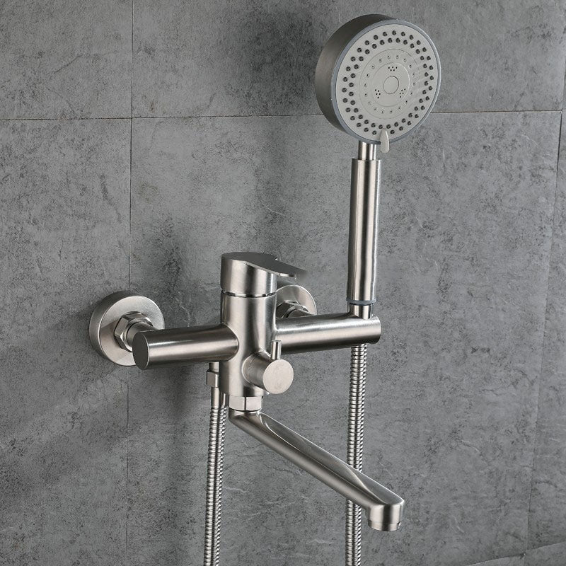 BowLift | Bathroom Bathtub Faucet Lever Handheld Shower Bathtub Faucet