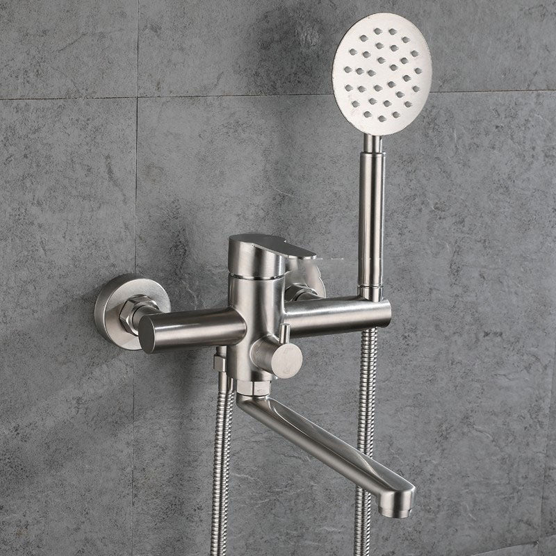 BowLift | Bathroom Bathtub Faucet Lever Handheld Shower Bathtub Faucet