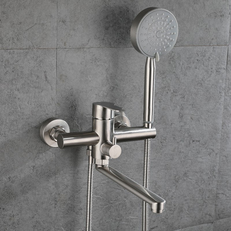 BowLift | Bathroom Bathtub Faucet Lever Handheld Shower Bathtub Faucet