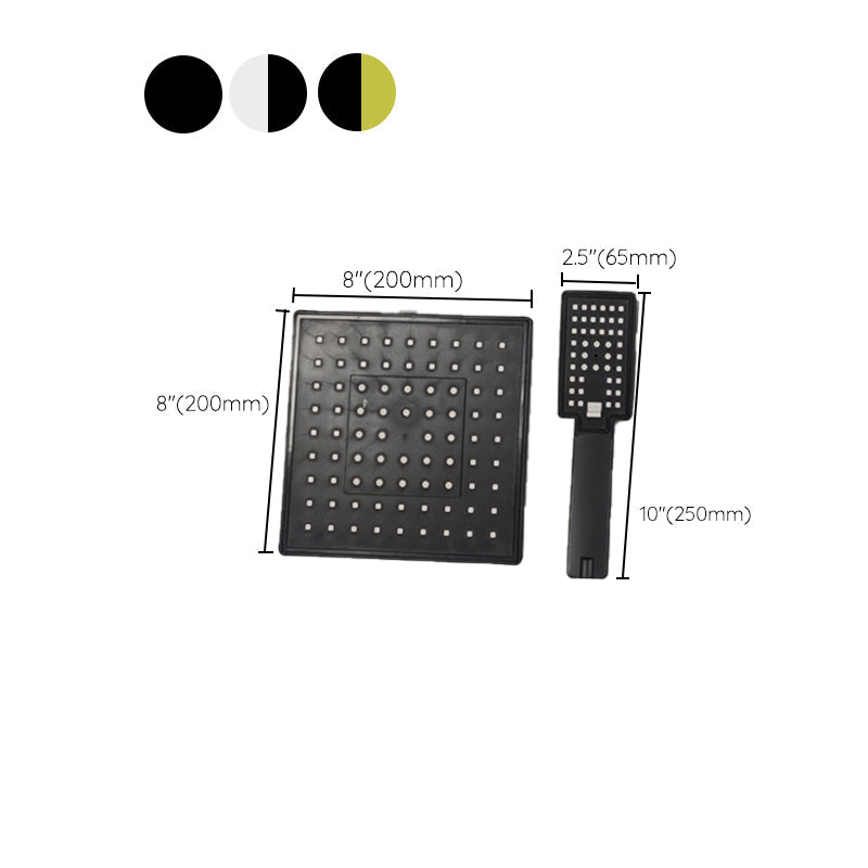 BowLift | Square Shower Head Combination Standard Spray Pattern with Hand Shower