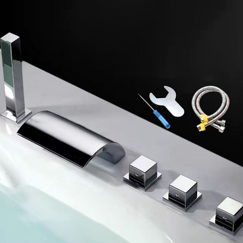 BowLift | Contemporary Style Bathroom Faucet Metal Deck Mounted Bathroom Faucet