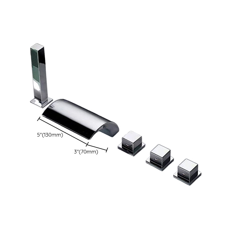 BowLift | Contemporary Style Bathroom Faucet Metal Deck Mounted Bathroom Faucet