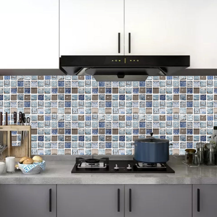 BowLift | Plastic Peel & Stick Mosaic Tiles Mosaic Wallpaper with Square Shape