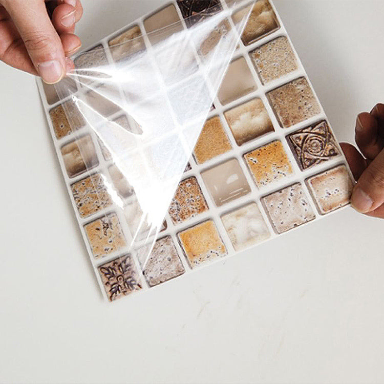 BowLift | Plastic Peel & Stick Mosaic Tiles Mosaic Wallpaper with Square Shape