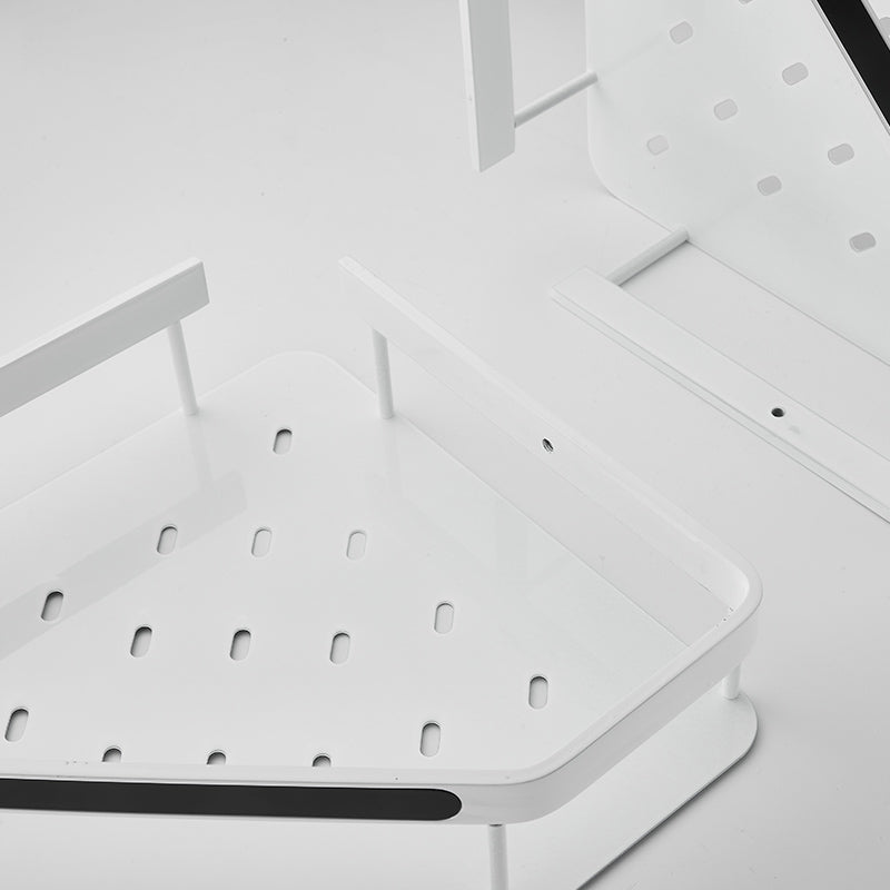 BowLift | Matt white 3-piece modern bathroom accessory set, bathroom shelf