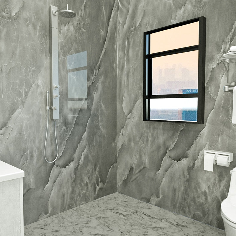 BowLift | Marbleing Water-repellent Tile PVC Single Peel and Stick Tile for Bathroom Back Wall