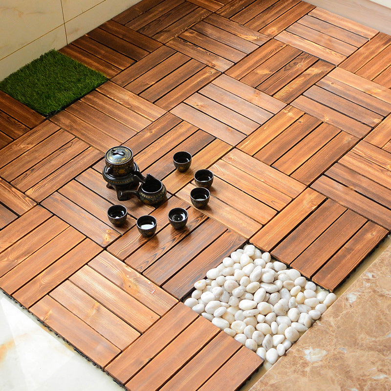 BowLift | Wood Deck/Patio Floor Tiles with Click Installation Floor Slabs Tiles
