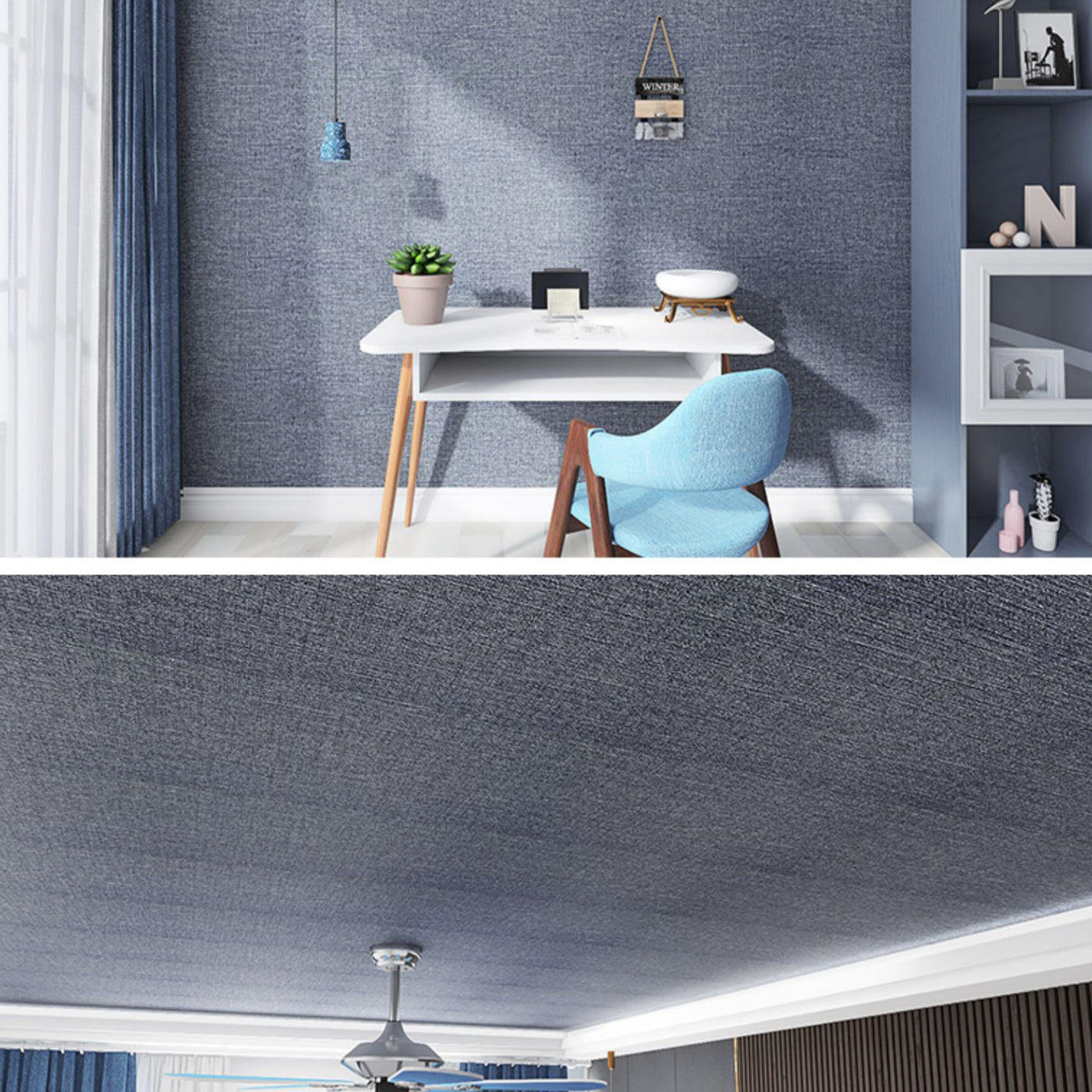 BowLift | Modern Tin Back Wall Cladding Texture Linen Roll Wall Ceiling Panel