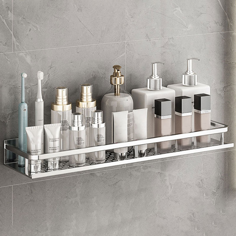 BowLift | Silver Bathroom Accessory Set Metal 1/2/3 - Piece Bathroom Shelf