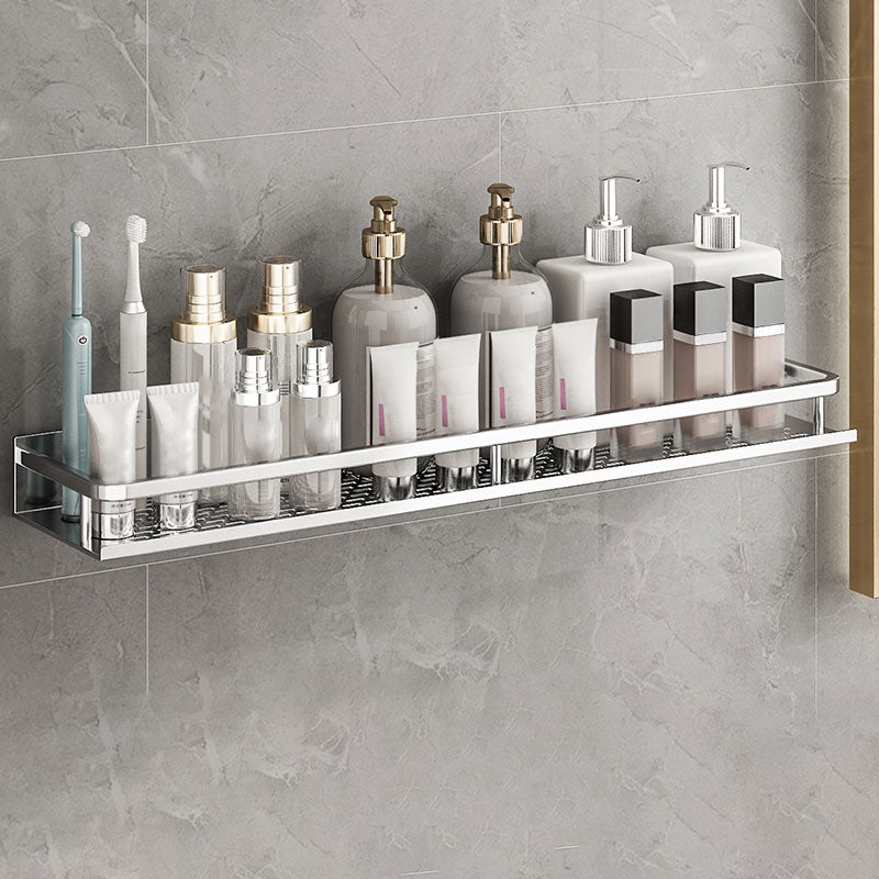 BowLift | Silver Bathroom Accessory Set Metal 1/2/3 - Piece Bathroom Shelf