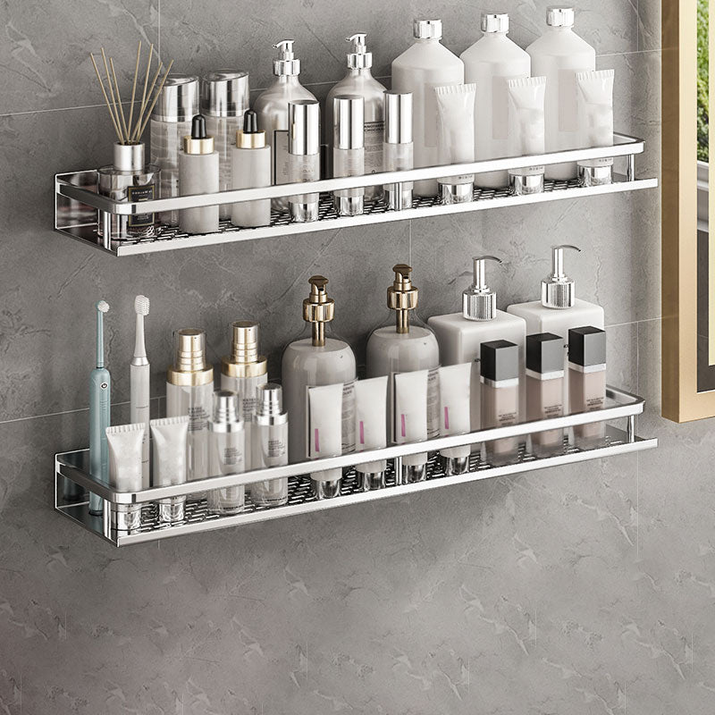 BowLift | Silver Bathroom Accessory Set Metal 1/2/3 - Piece Bathroom Shelf