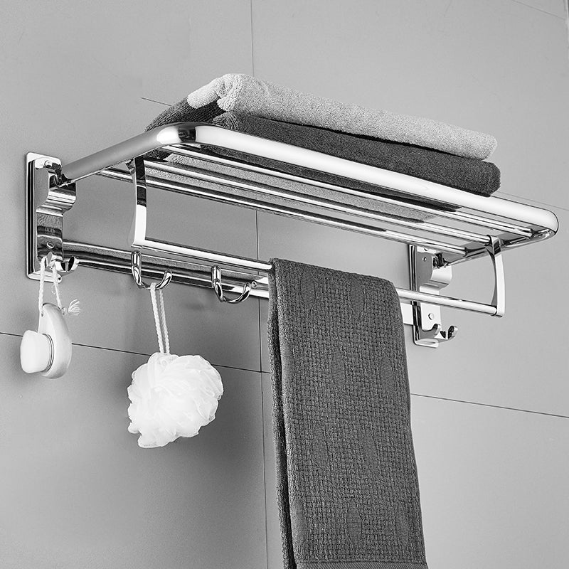 BowLift | Polished Chrome Bathroom Accessory Set Modern Bathroom Shelf Stainless Steel