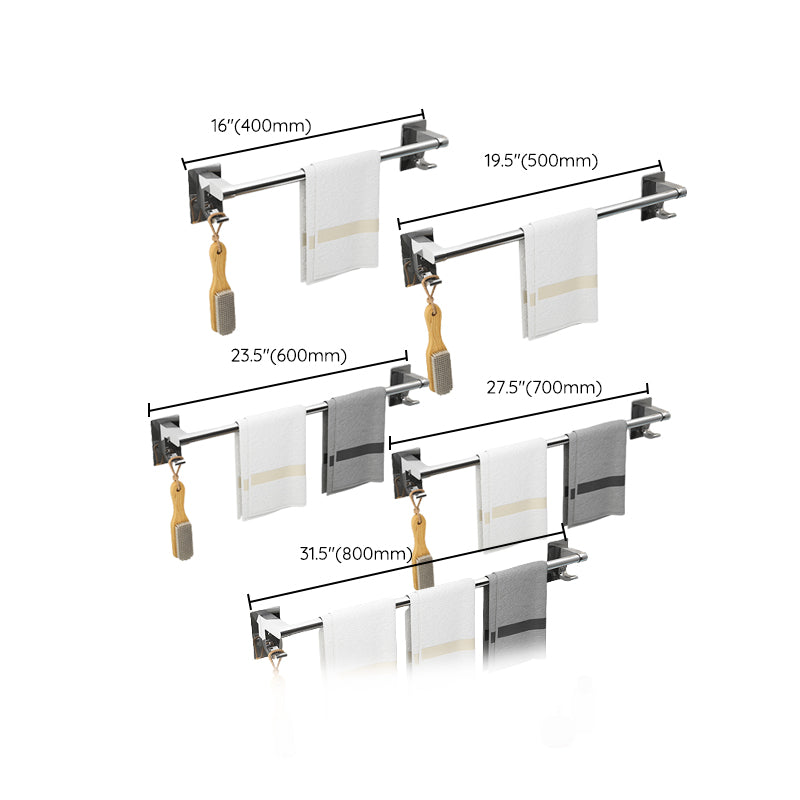 BowLift | Polished Chrome Bathroom Accessory Set Modern Bathroom Shelf Stainless Steel
