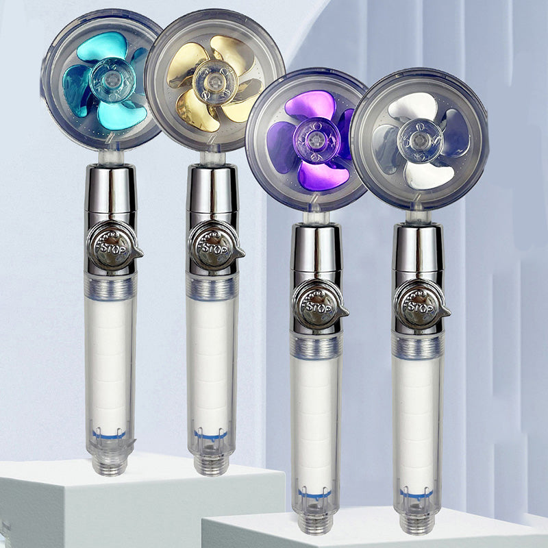 BowLift | Modern Round Handheld Showerhead Rain Spray Head made of Plastic