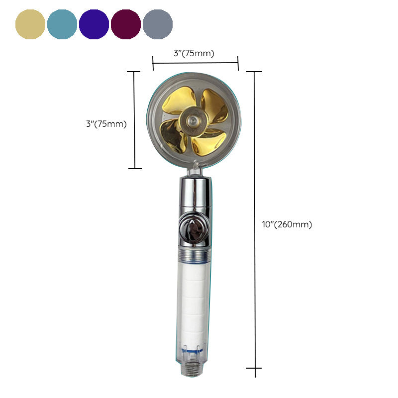 BowLift | Modern Round Handheld Showerhead Rain Spray Head made of Plastic