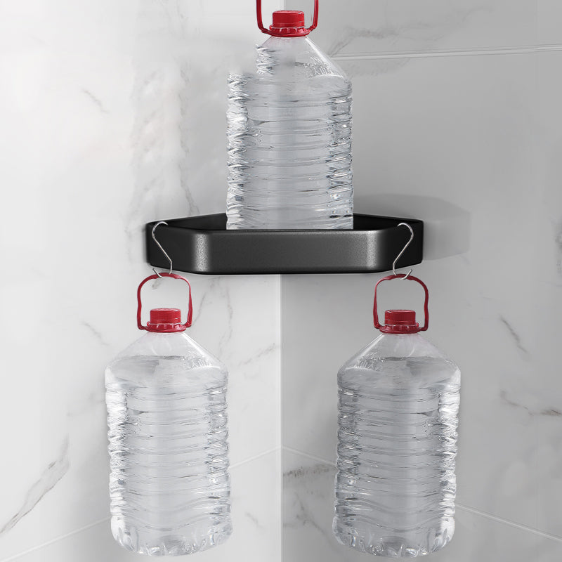 BowLift | Matt black bathroom accessories set Modern anti-rust 1/2/3-piece bathroom shelf
