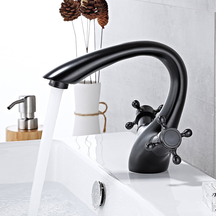 BowLift | Bathroom Accessories Faucet Double Cross Handle Low Arc Industrial Sink Faucet