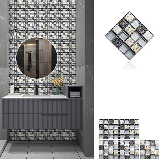 BowLift | Pattern Color Stone Peel and Stick Mosaic Tile Peel and Stick Tiles Set of 20