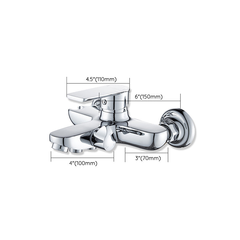 BowLift | Popular Bathtub Filler Wall-Mounted Lever Handle Fixed Bathtub Faucet Trim