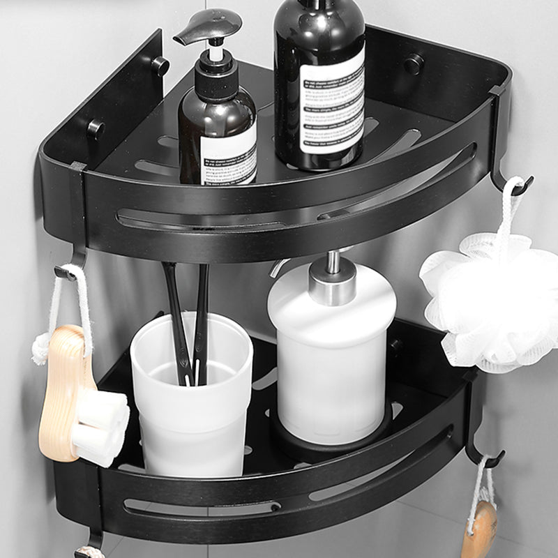 BowLift | Black/Silver Bath Set Modern 1/2/3-Piece Anti-Rust Bath Rack