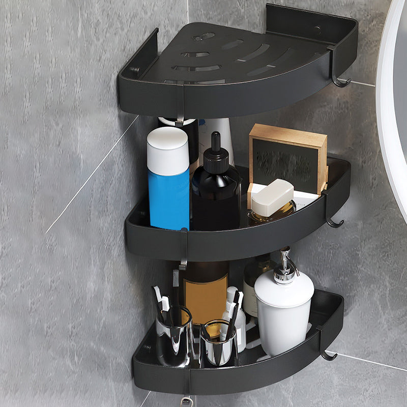 BowLift | Black/Silver Bath Set Modern 1/2/3-Piece Anti-Rust Bath Rack