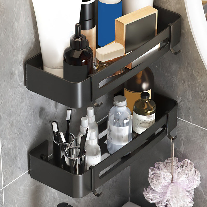 BowLift | Black/Silver Bath Set Modern 1/2/3-Piece Anti-Rust Bath Rack