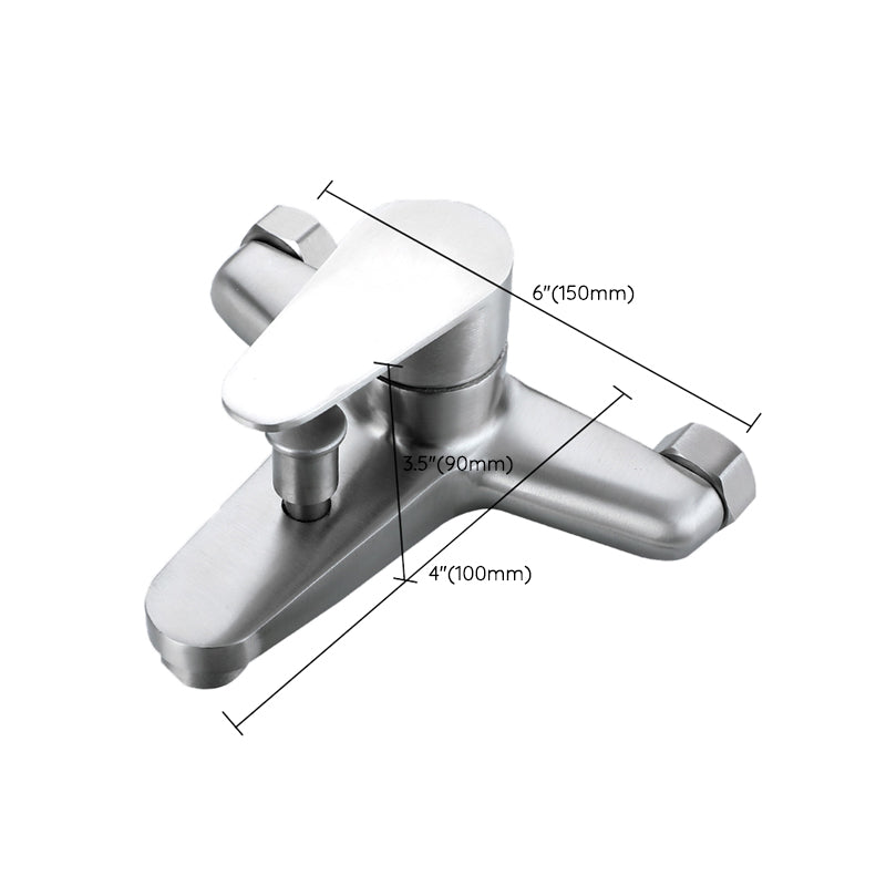 BowLift | Contemporary Bathtub Filling Trim 304 Stainless Steel Wall Mounted Bathtub Faucet