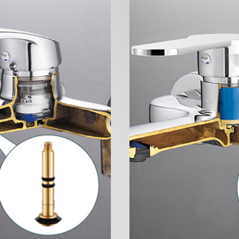BowLift | Popular Wall-Mounted Bathtub Faucet Fixed Lever Handle Bathtub Filler Trim