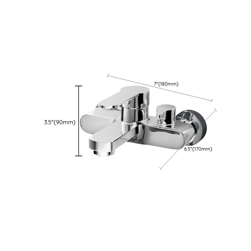BowLift | Popular Wall-Mounted Bathtub Faucet Fixed Lever Handle Bathtub Filler Trim
