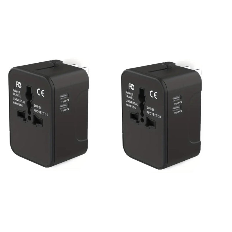 BowLift | Universal Travel Adapter with Dual USB Ports