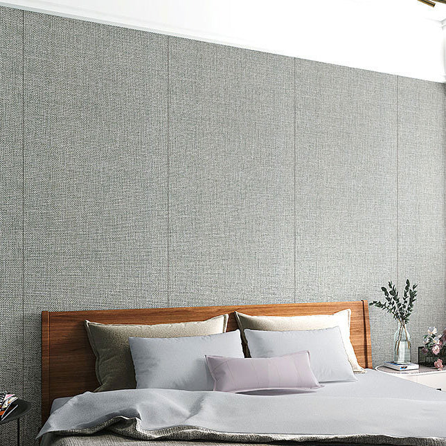 BowLift | Contemporary Style Wall Panel Linen Living Space Peel and Stick Wall Covering