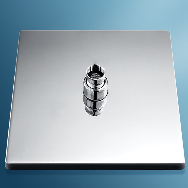 BowLift | Contemporary square shower head combination with handheld shower