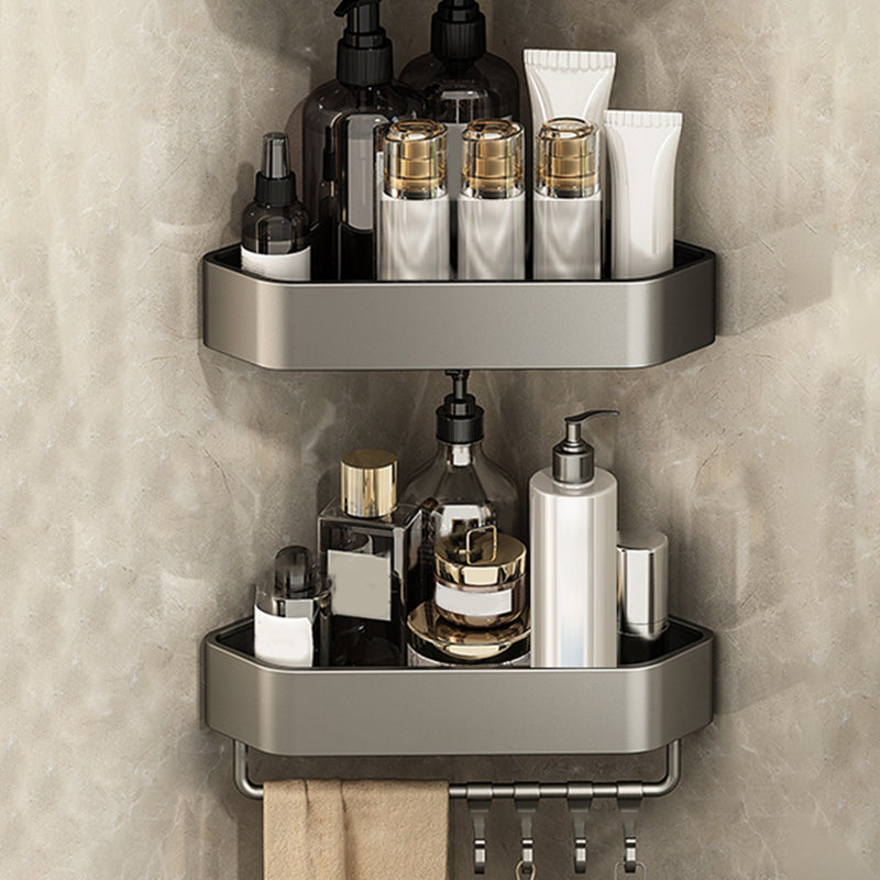 BowLift | Adhesive holder metal bathroom accessories single piece or in set with bathroom shelf