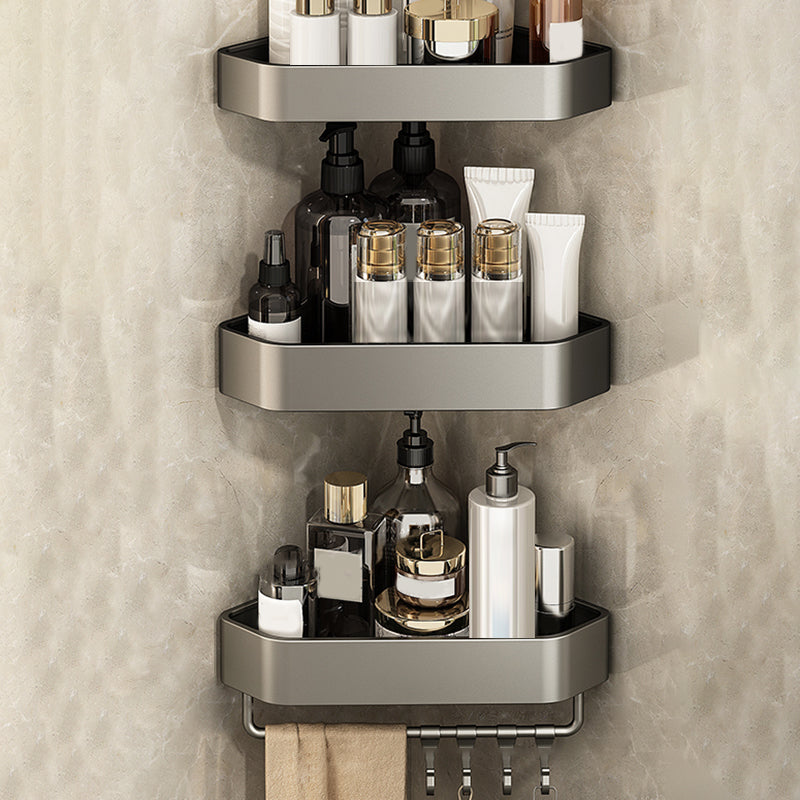 BowLift | Adhesive holder metal bathroom accessories single piece or in set with bathroom shelf