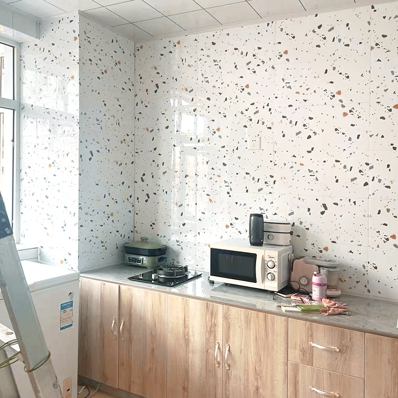 BowLift | Polygon Peel and Stick Back Wall Tile PVC Smooth Peel and Stick Tile for Kitchen