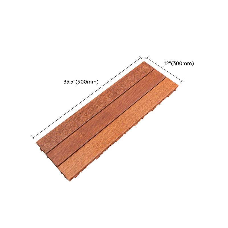 BowLift | Classic wooden deck tiles connecting composite patio tiles