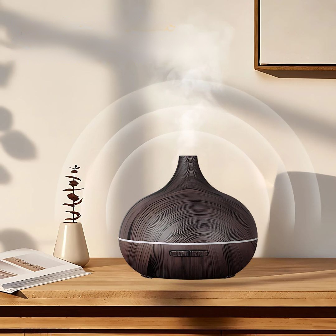 BowLift | Aroma Diffuser Wood Grain Humidifier for Home