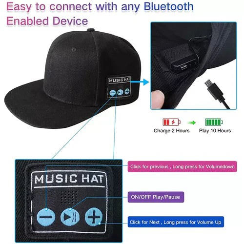 BowLift | Bluetooth Speaker Baseball Cap – Wireless, Waterproof, and Stylish