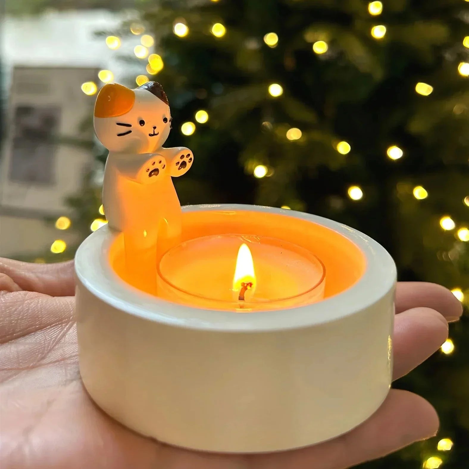 BowLift | Cute Cat Candle Holder