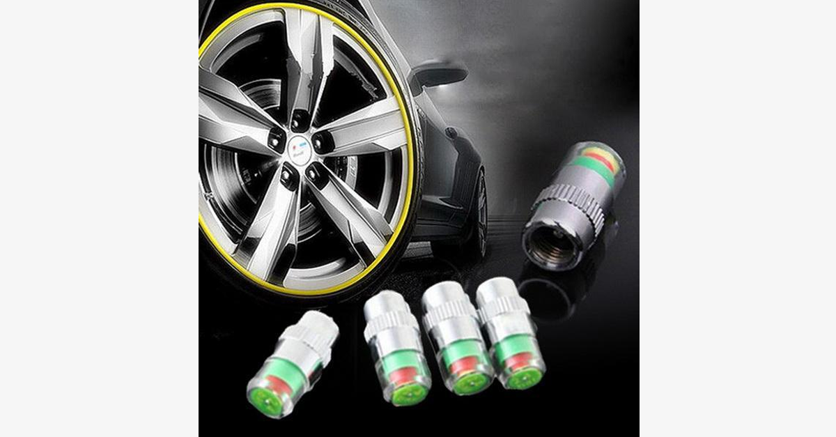 BowLift | Practical Car Tire Pressure Monitors - Set of Four - Drive Safely!