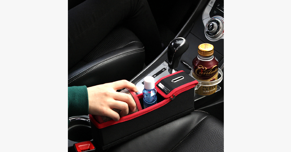 BowLift | Posh and Trendy Slot Storage Box for Car Seat