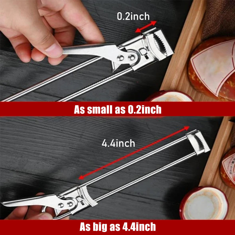 BowLift | 2 PCs Adjustable Stainless Steel Can Openers