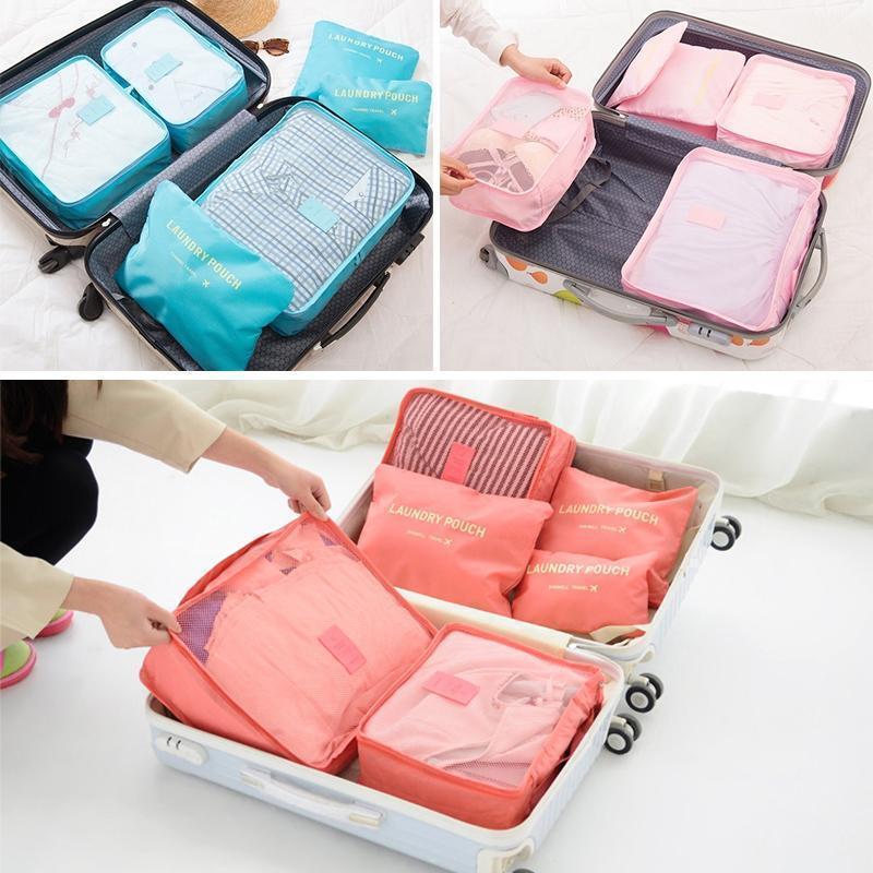 BowLift | 6-Piece Travel Set Storage Cubes for Clothes and Accessories