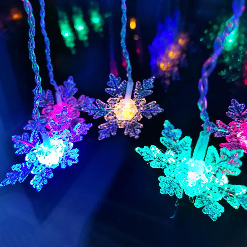 BowLift | Curtain Snowflake LED String Lights