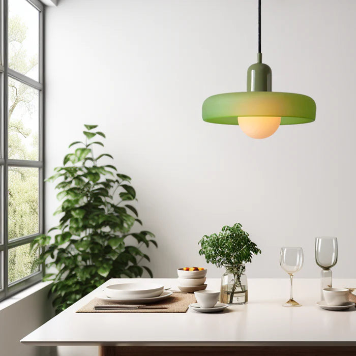 BowLift | Bauhaus Inspired Colourful Glass Pendant Light