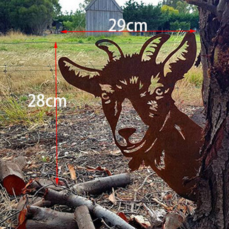 BowLift | Farm decoration - realistic animal pattern - metal garden art