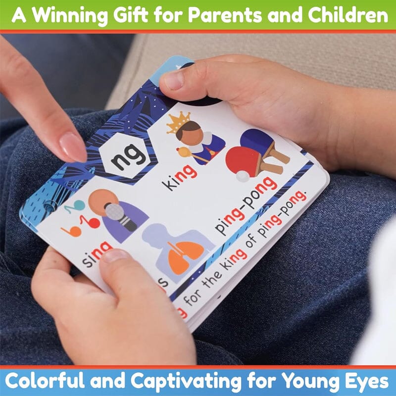 BowLift | Phonics Flashcards - Learning to read in 20 steps - Digraphs CVC mixtures long vowel sounds