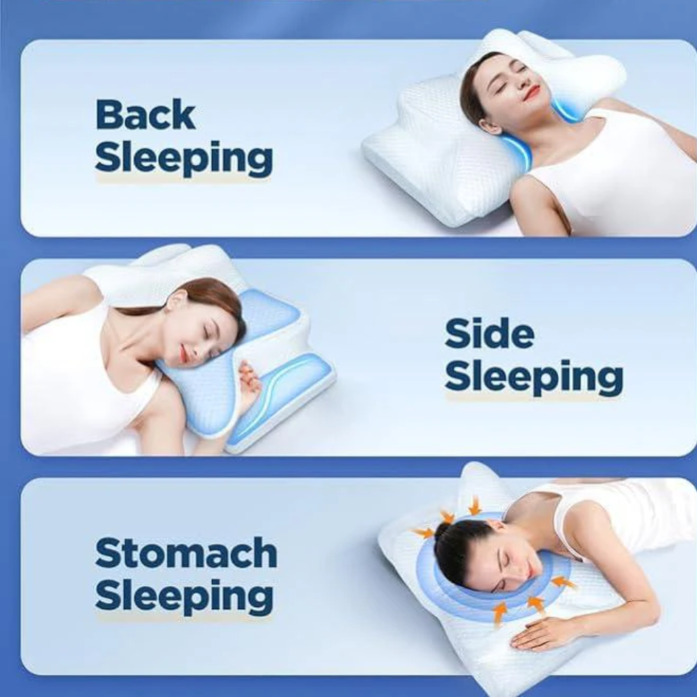 BowLift | Pillow for Back & Shoulder Pain Relief – Orthopedic Memory Foam Posture Pillow for Neck, Shoulder & Spinal Alignment Support