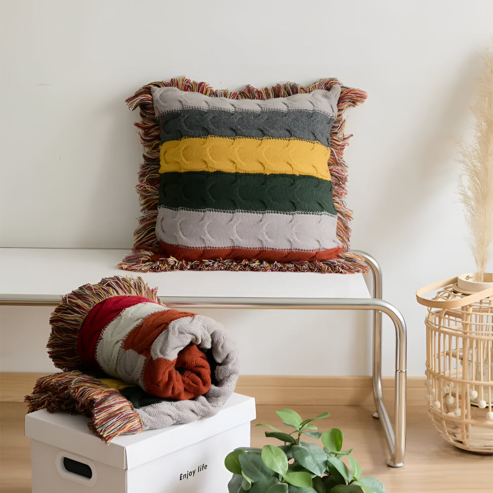 BowLift | Colorful Radiance Knit Cushion