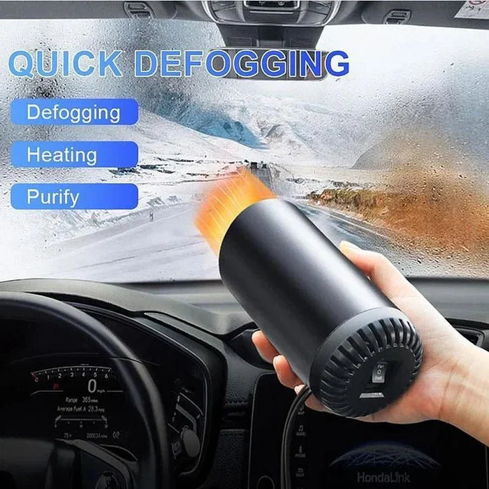 BowLift | Fast Heating Cup Shape Car Warm Air Blower - Fast Heating & Cooling Adjustable 360 Degree Rotatable Plug and Use for Car, SUV , RV and Truck